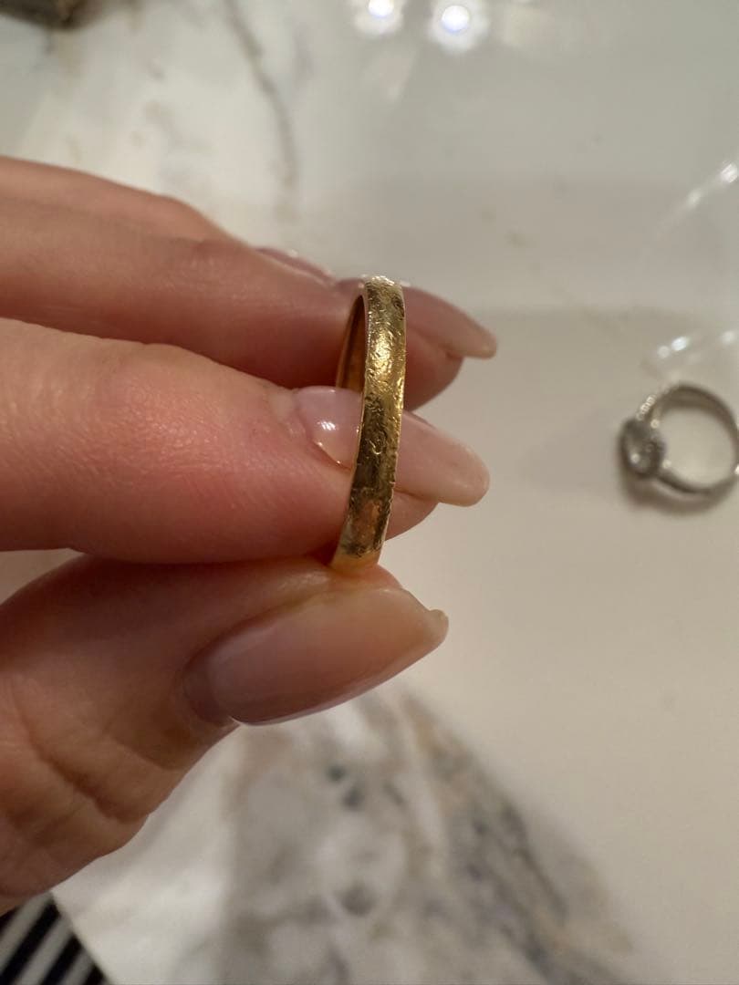 noel　ヴァンクリーフ　マザーオブパール　ゴールドリング　53