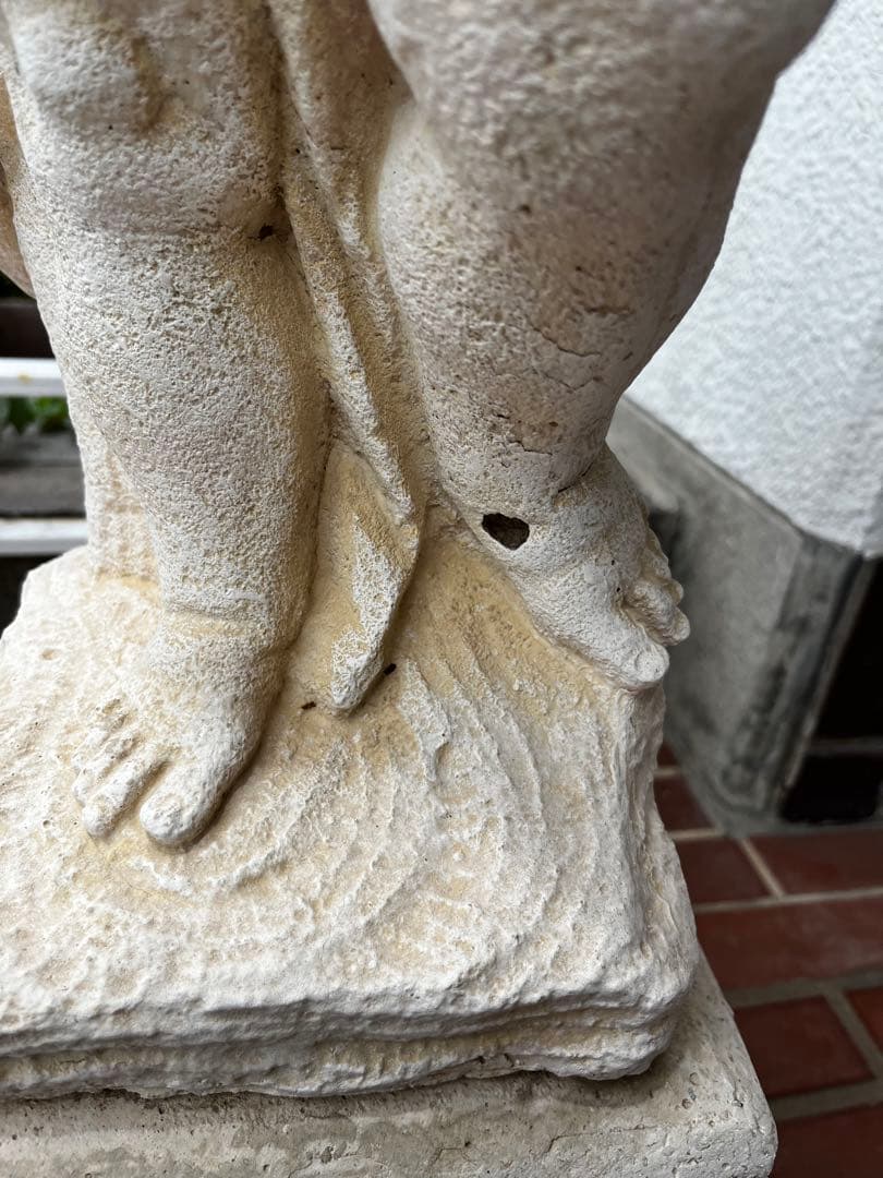 ベランダ　お庭　インテリア　可愛い　天使像　ガーデニング