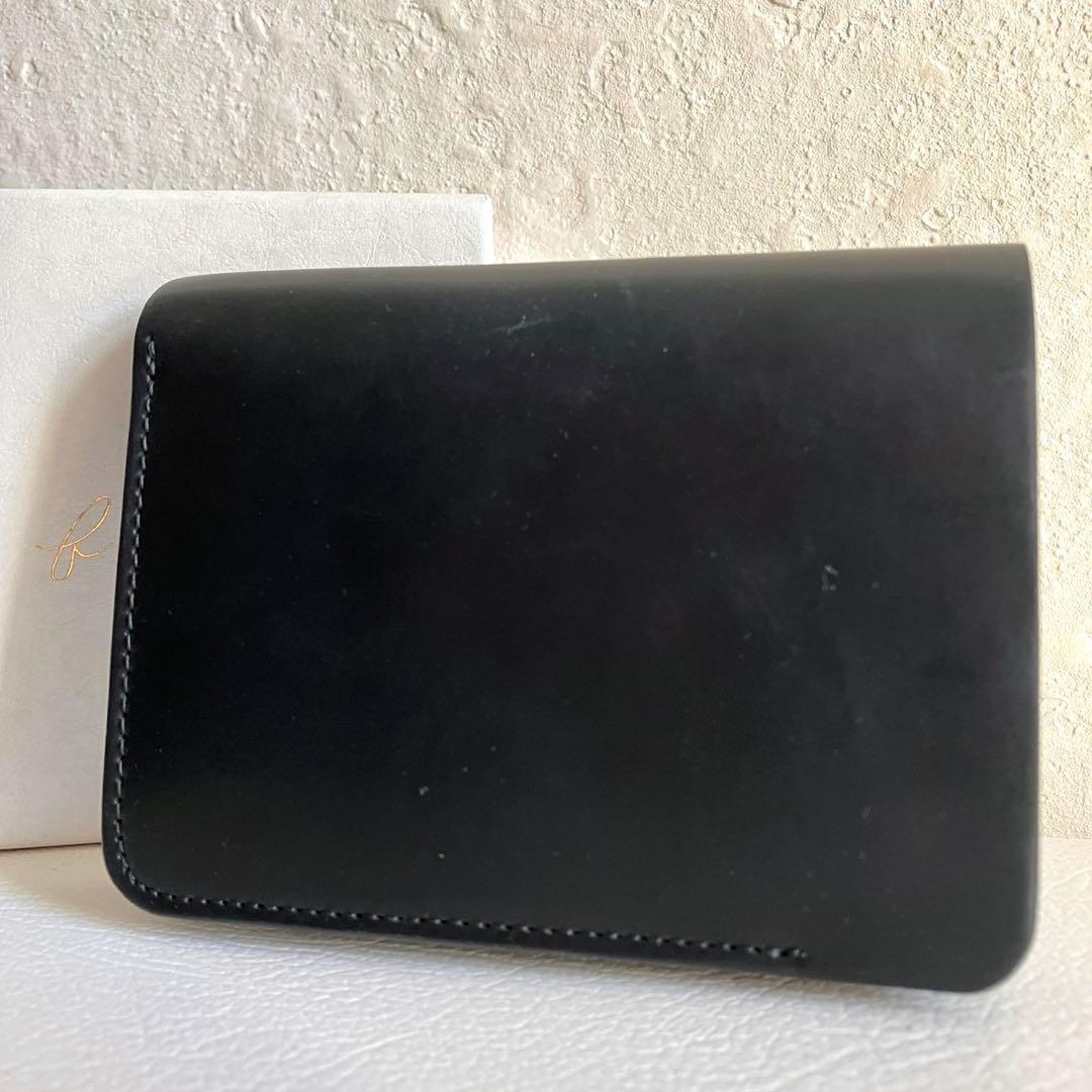 forme Post Wallet コードバン 2つ折り財布 flp-30 黒