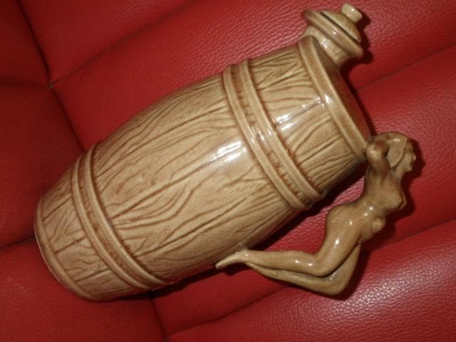 50'S★ピンナップガール★デカンタ マグカップ セット★ビンテージ★アート