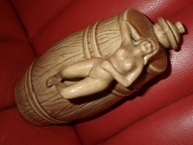 50'S★ピンナップガール★デカンタ マグカップ セット★ビンテージ★アート