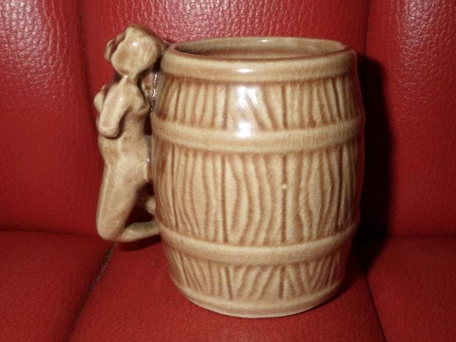 50'S★ピンナップガール★デカンタ マグカップ セット★ビンテージ★アート