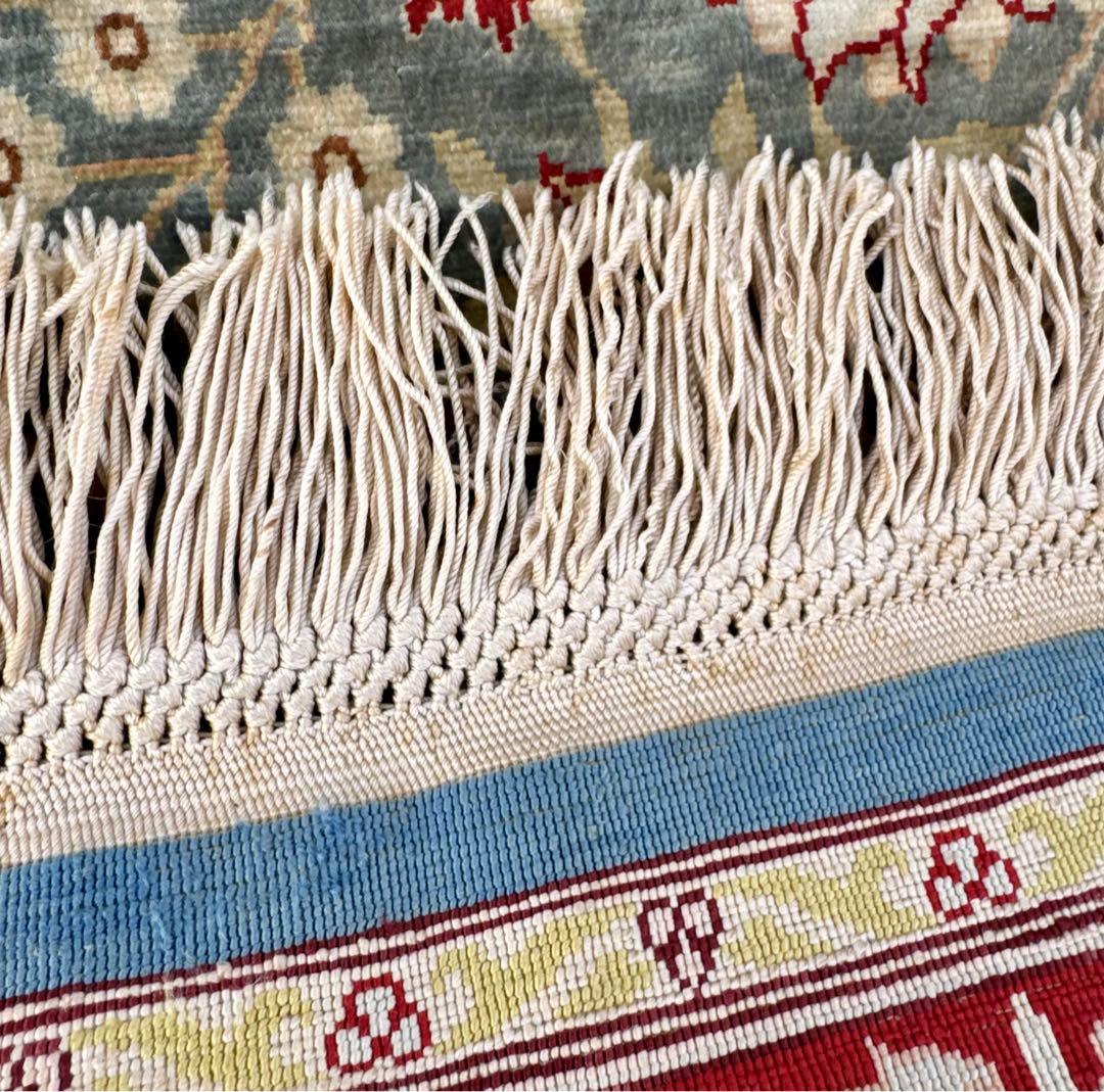 トルコ ヘレケ絨毯 105×65cm シルク100% 手織り ヴィンテージ