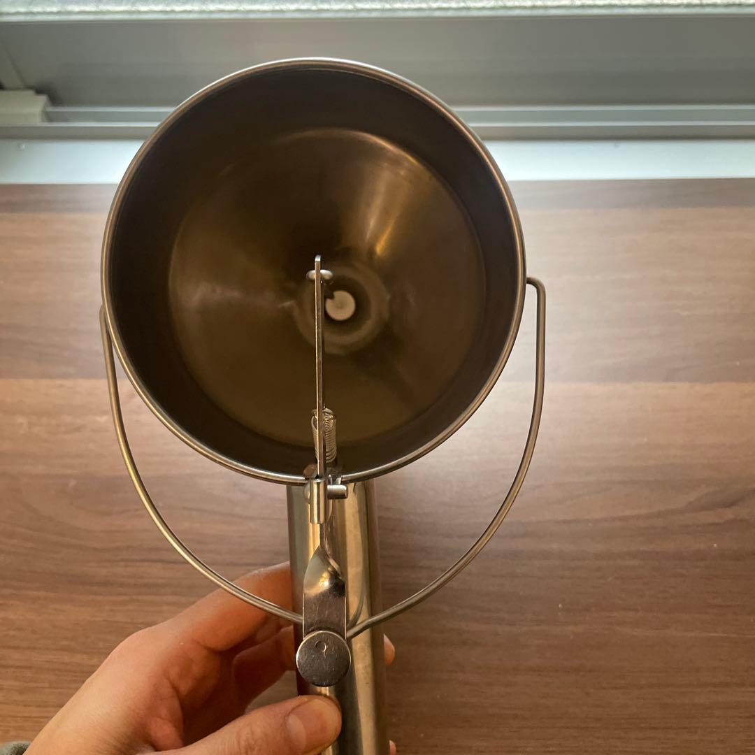 ステンレス製スプリング機構付き漏斗