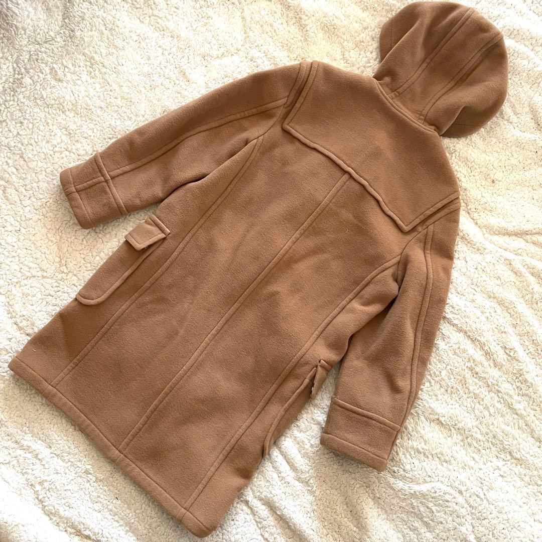 BURBERRY BLUE LABEL チェック ロングダッフルコート キャメル