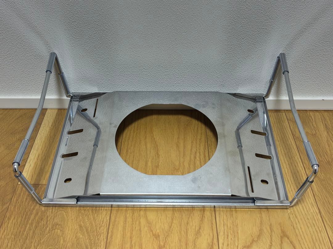 スノーピーク　フラットバーナー GS-450R、GRANDOOR　ステンレス五徳