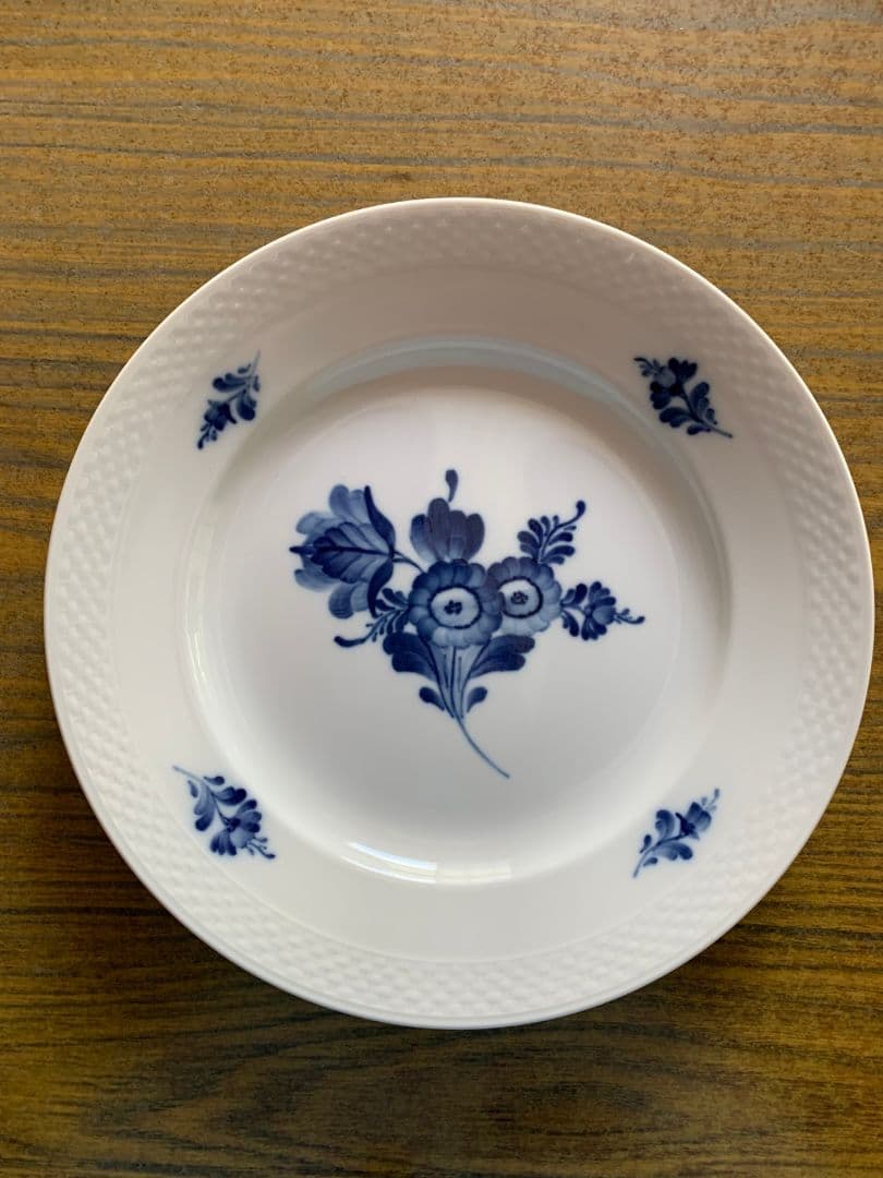 未使用！ロイコペNo8017＋プレートNo8097 6枚 ブルーフラワー廃番品