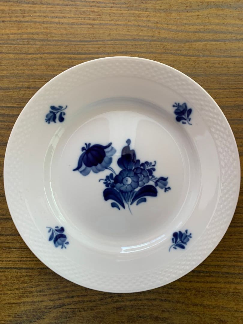 未使用！ロイコペNo8017＋プレートNo8097 6枚 ブルーフラワー廃番品