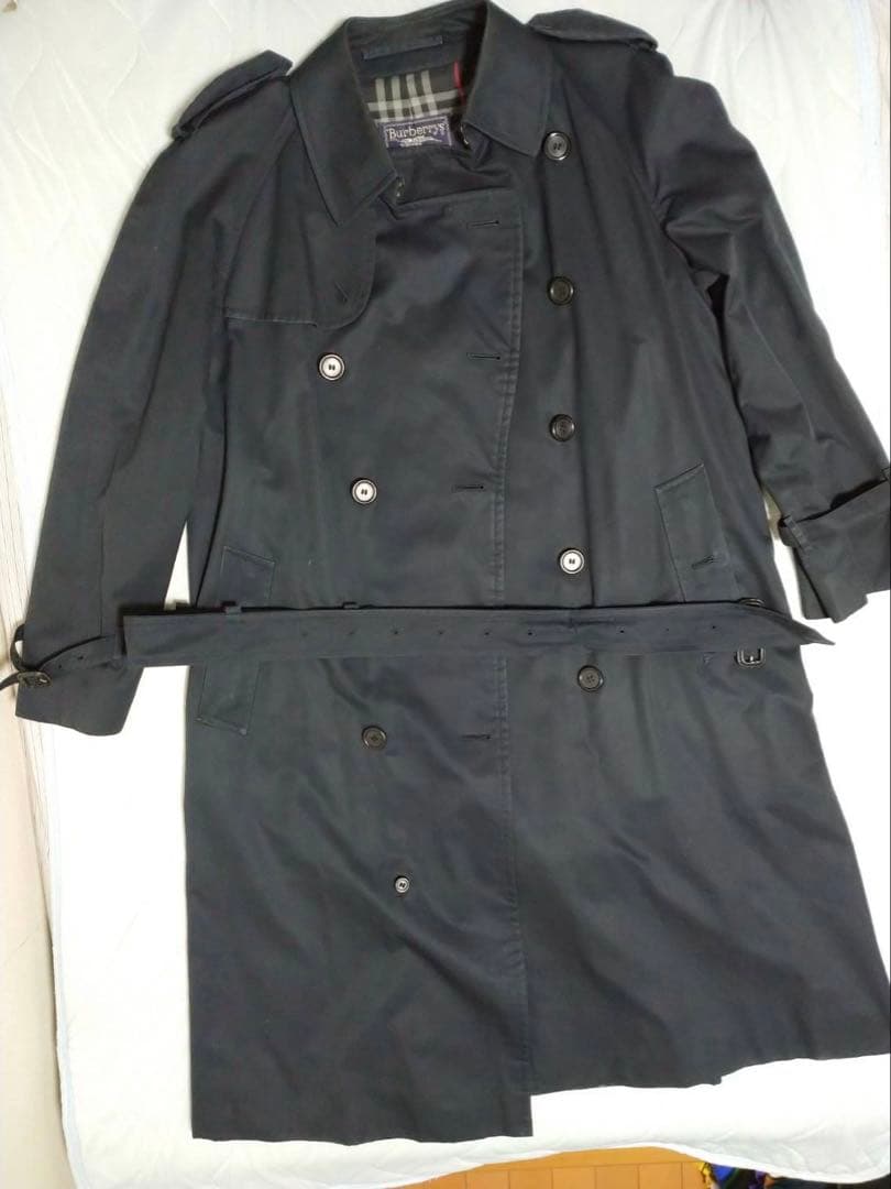 Burberry's ダークネイビー トレンチコート