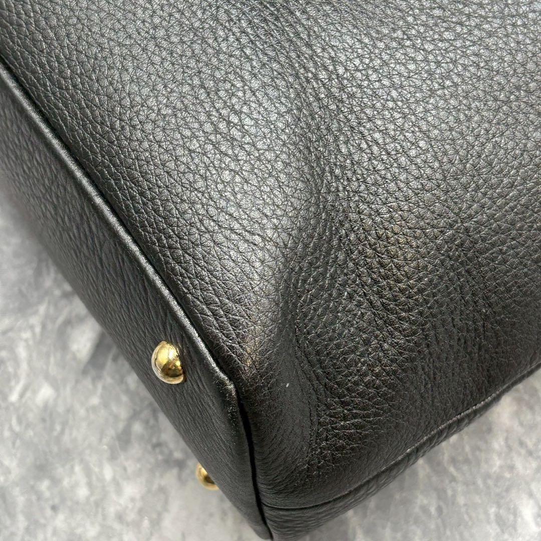 美品】Beato Rosso ベアートロッソ 2way レザー トートバッグ 黒