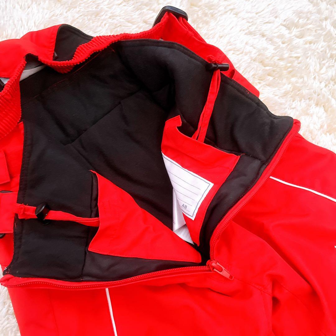 【フェニックス】スキーウェア　キッズ　上下セット　ネイビー　レッド　130 防寒