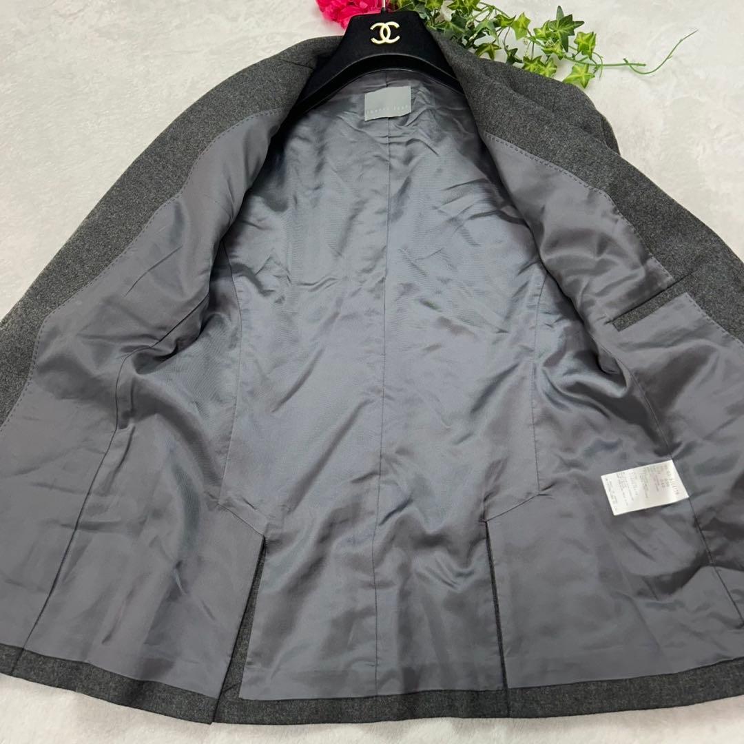 J830 美品 M セオリーリュクス スーツ上下 グレー レディース