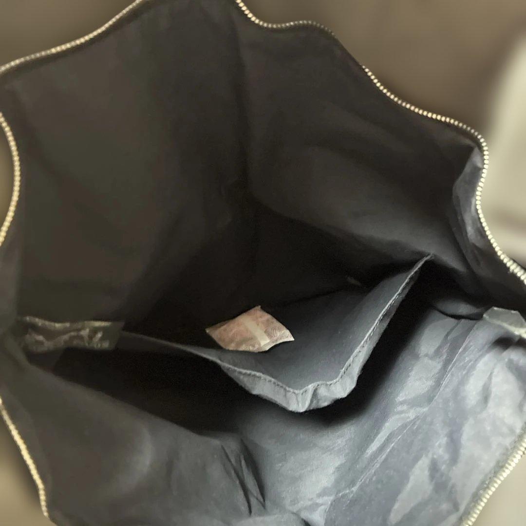 HERMES グレー チェック柄 トートバッグ