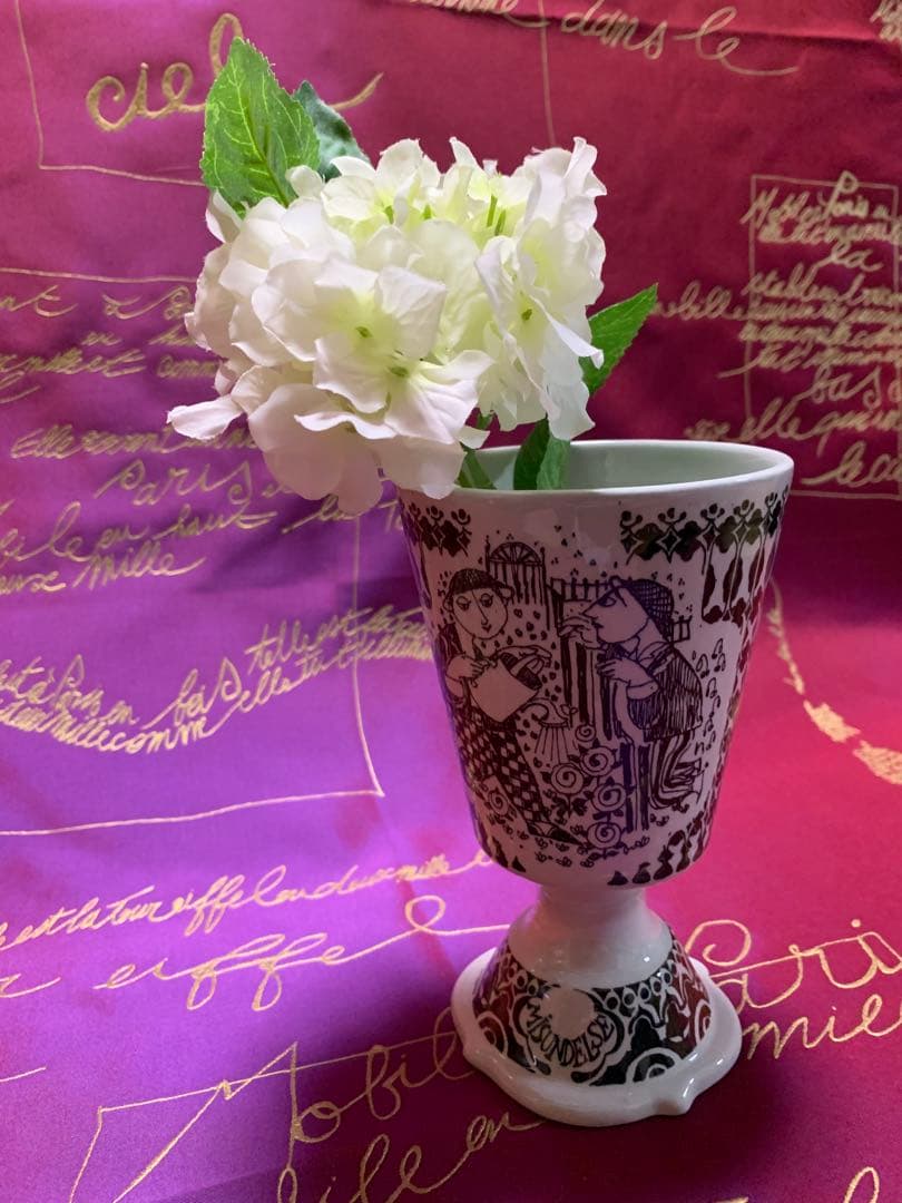 ビヨンヴィンブラッド　ニモール窯のビンテージのレアなコップ型花瓶！ペン立てにも！