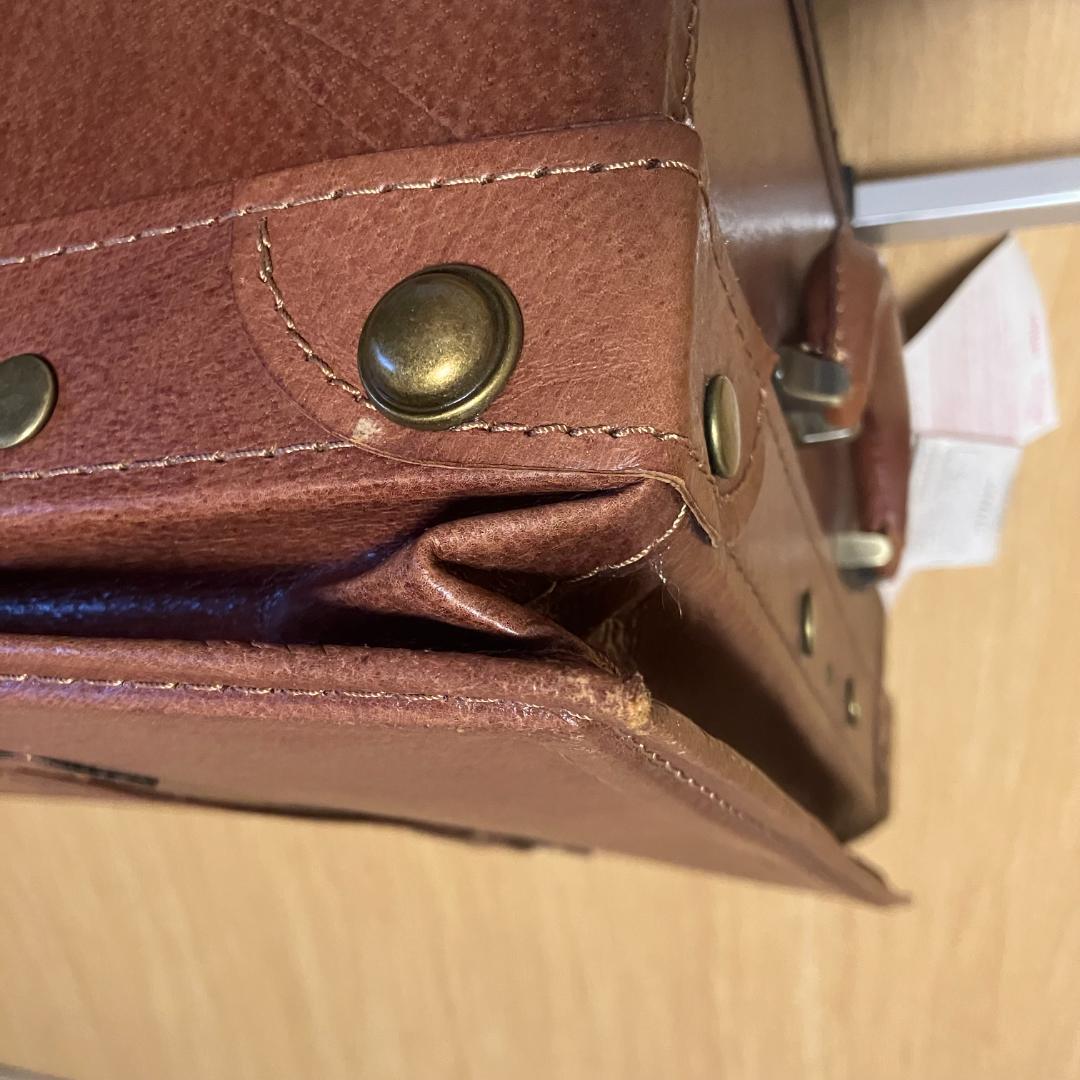 【新品】ユーラシア 豚革 トランク キャリーケース 旅行バッグ スーツケース 茶