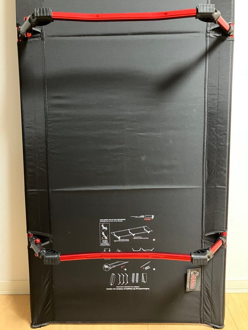 alpideX コット 赤/黒 収納バッグ付き