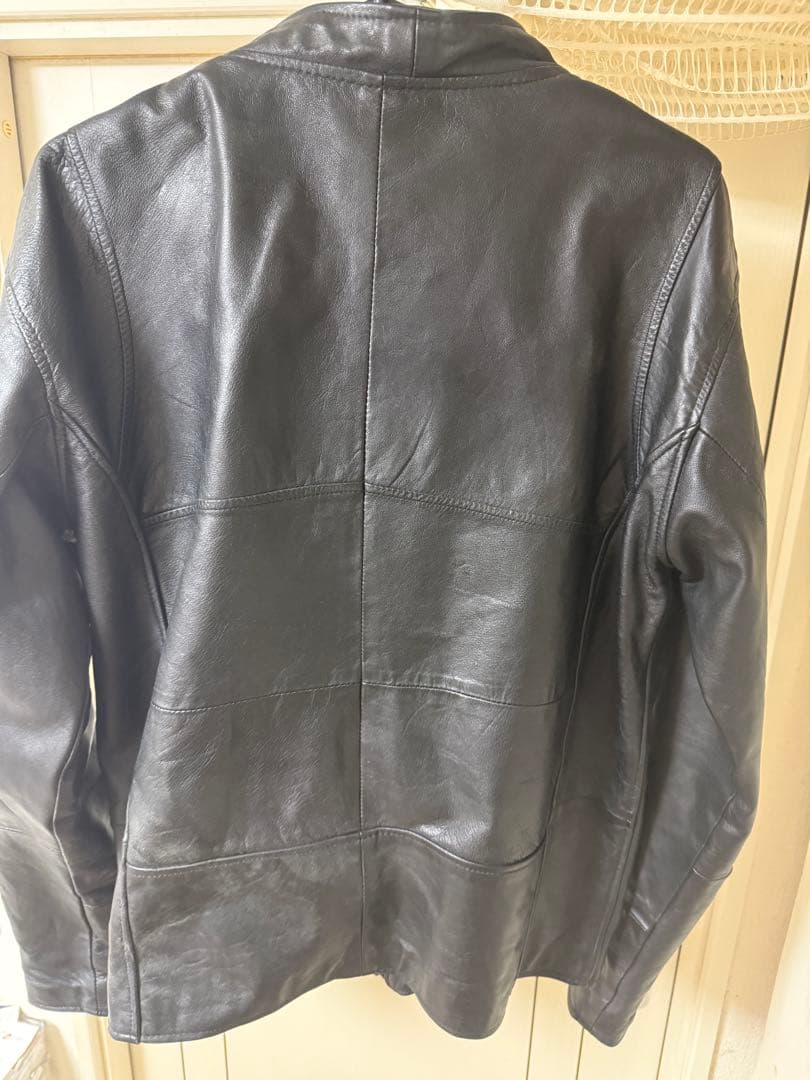 本革 シングル ライダース ジャケット XL 42