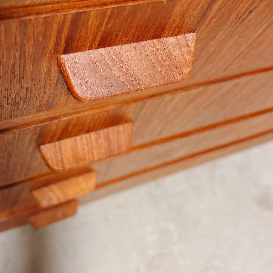 デンマーク　チーク材　ライティングビューロー　北欧家具　北欧ビンテージ