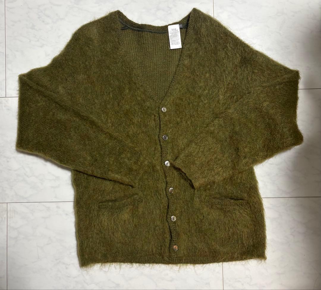 【美品】a.r.p MohairCardiganモヘアカーディガン オリーブ
