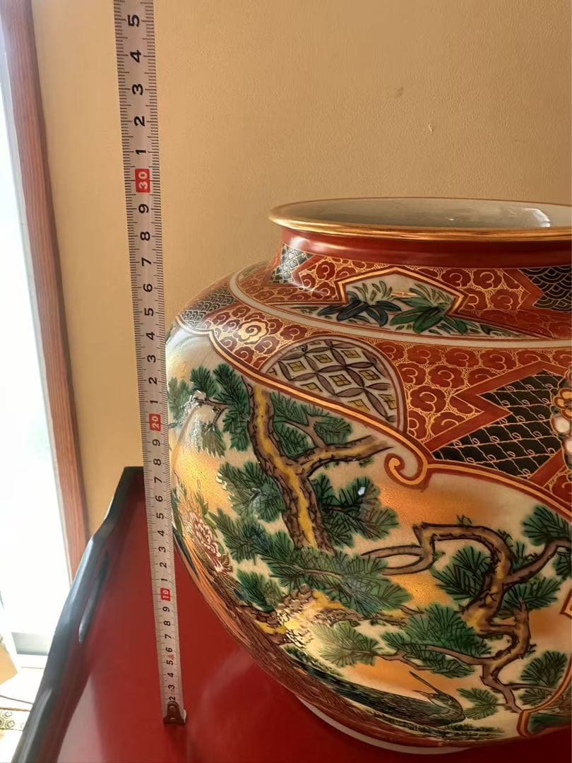 九谷庄三祥文 大 花瓶