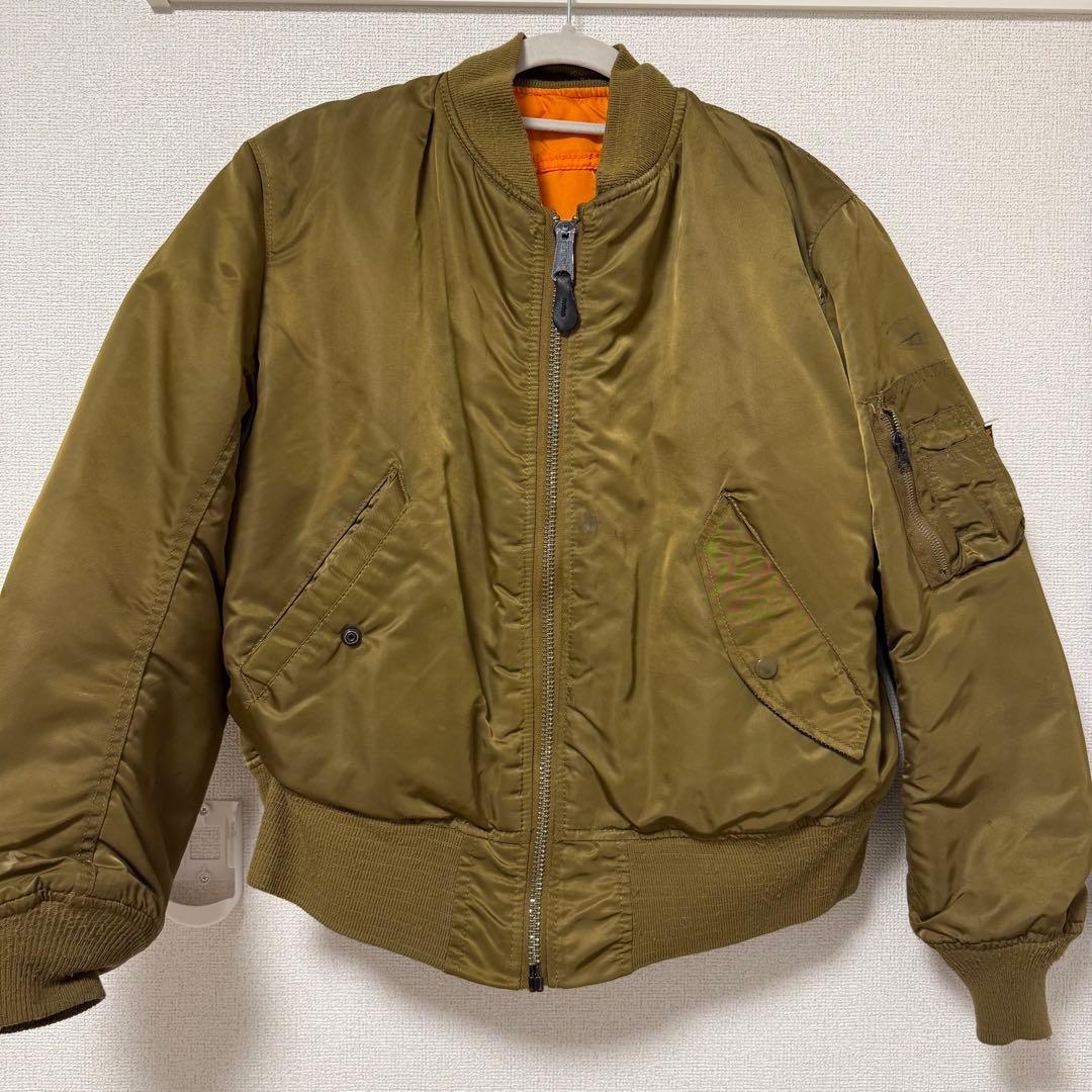 90s ALPHA MA-1 ゴールド