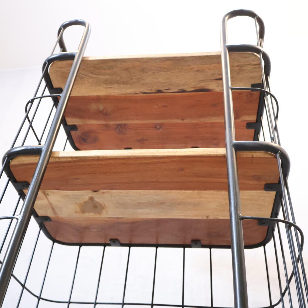 SPICE OF LIFE 5段ワゴンラック ブルックリンスタイル シェルフ