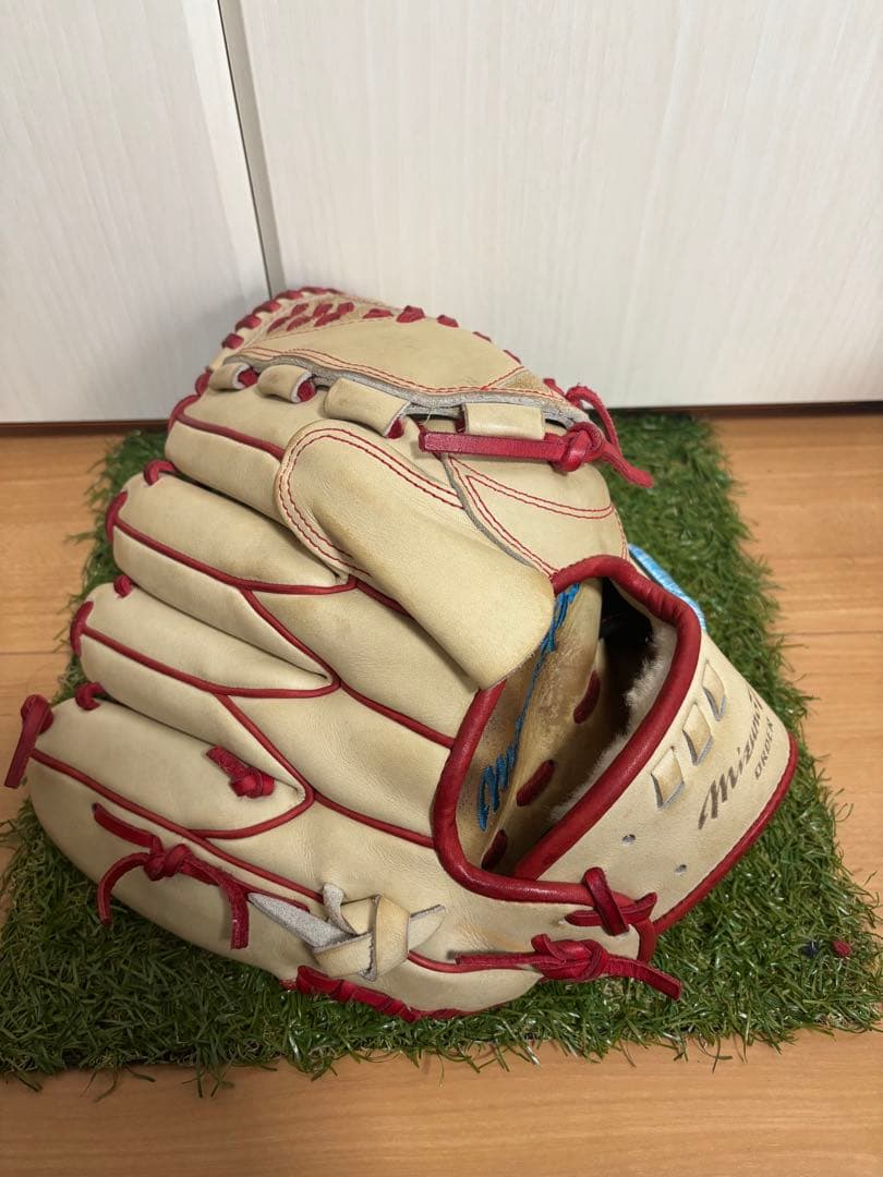 日本製　波賀ジャパン　ミズノプロ ダイバーシティブルー　投手　オーダーグラブ