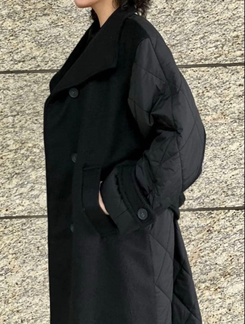 Ray BEAMS RBS シャギーキルトキリカエコート