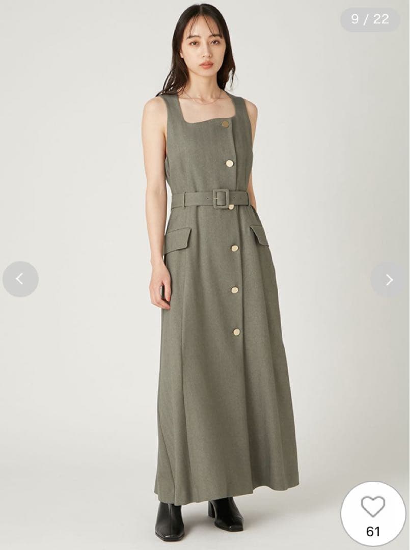 FRAY I.D ダブルヘリンボーンジレワンピース