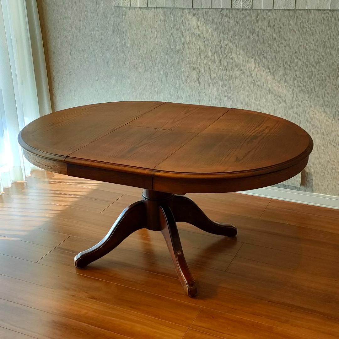 ヴィンテージ　伸長式テーブル　ダイニングテーブル　エクステンション