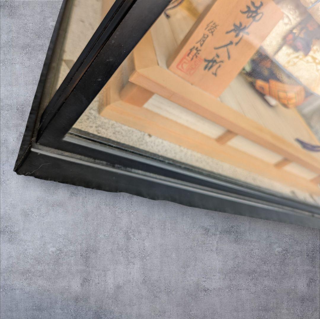 【古民家発掘】五月人形　御所人形 ガラスケース入り　伝統工芸品