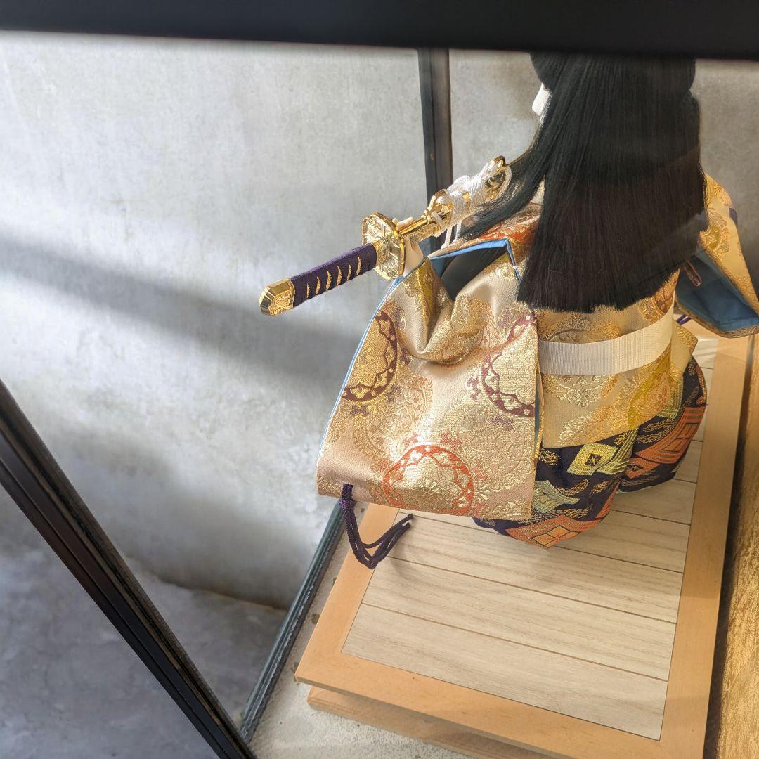 【古民家発掘】五月人形　御所人形 ガラスケース入り　伝統工芸品