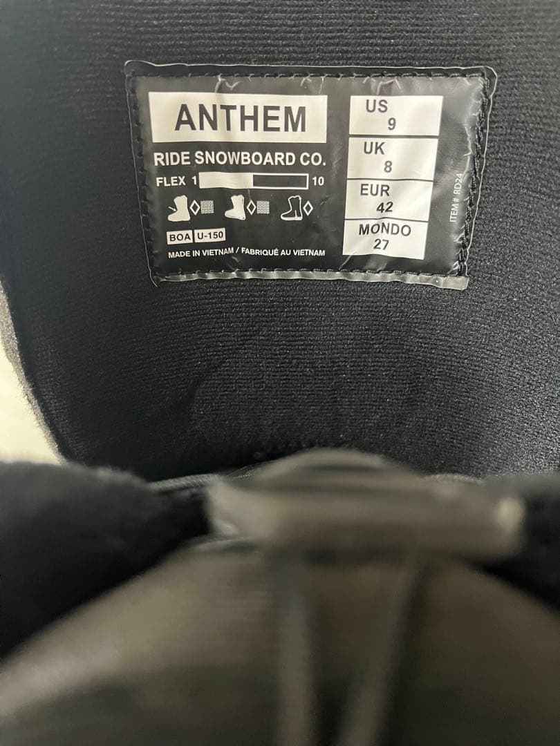 RIDE ANTHEM 24-25 27cm 新品