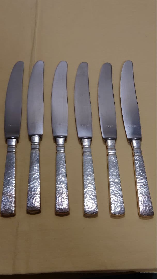 シルバー925 銀製　テーブルナイフ　6本