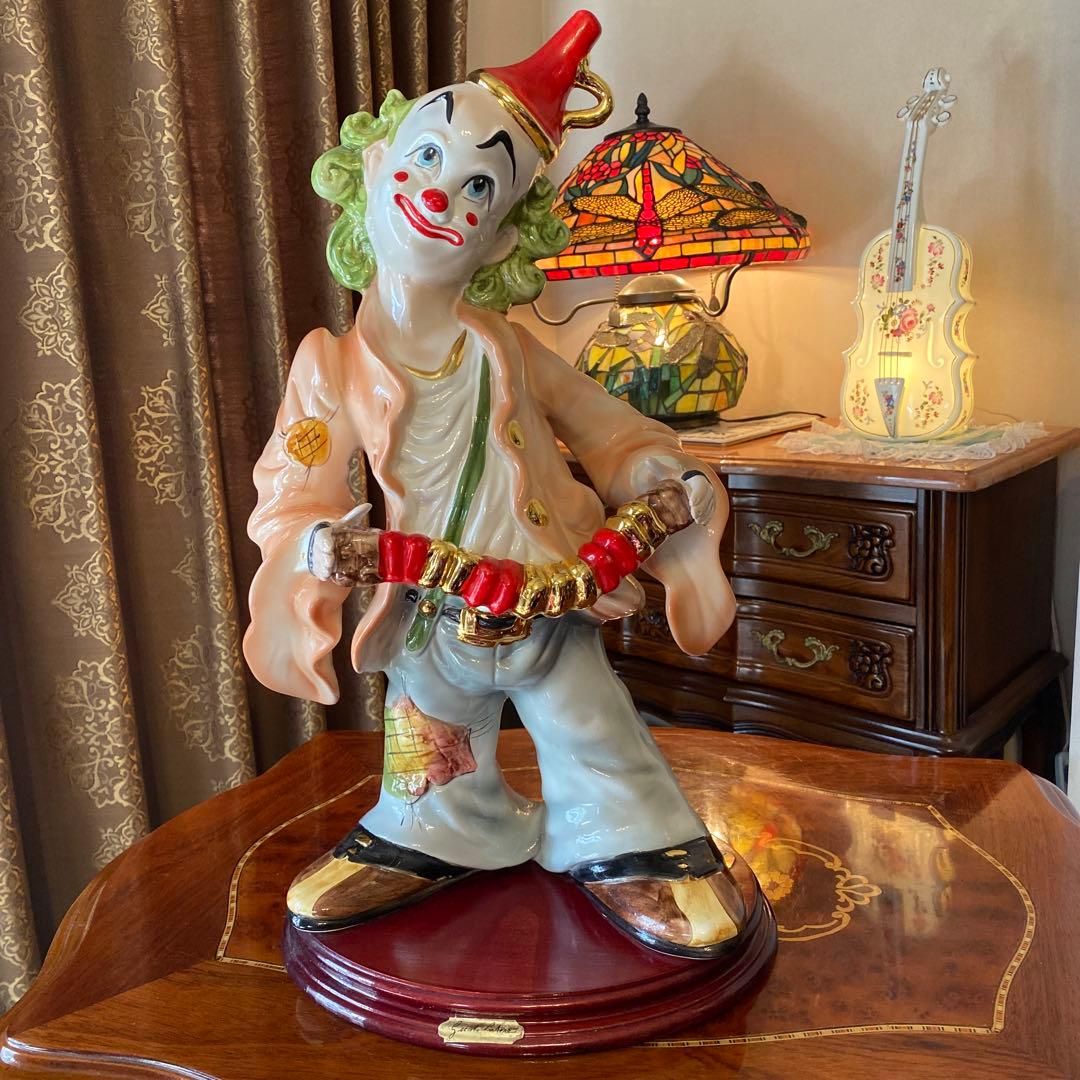 イタリア製　ピエロ　陶器　インテリア　Guido Cortese氏