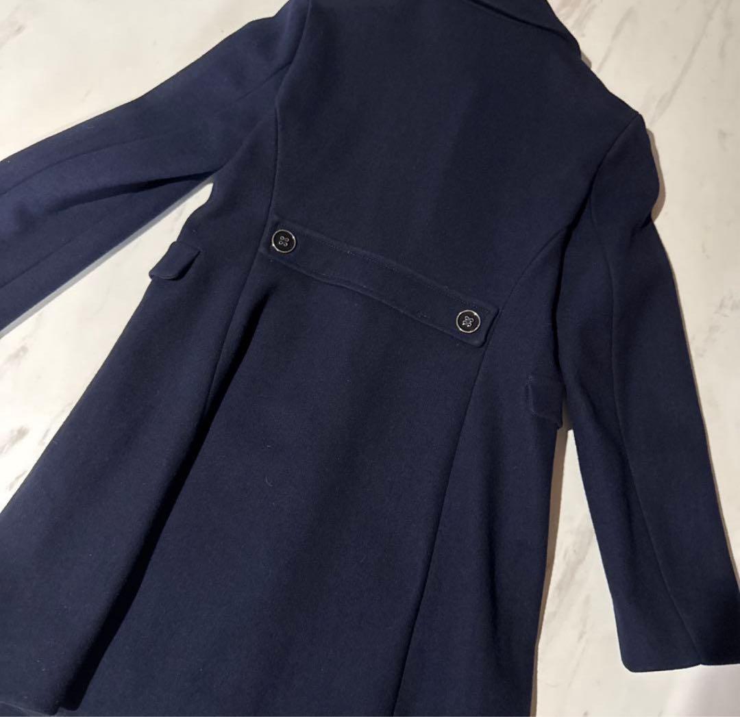 EMPORIO ARMANI ウールコート　ネイビー 8A(130cm)