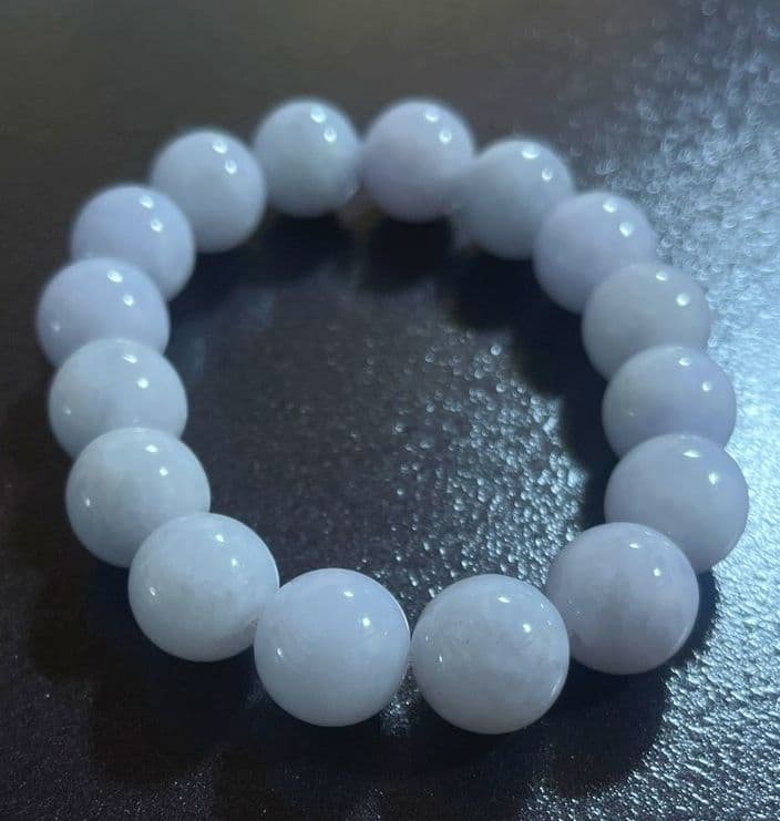 ！超激レア！極上！潤艶美麗！糸魚川ラベンダーブルー翡翠☆ブレスレット☆