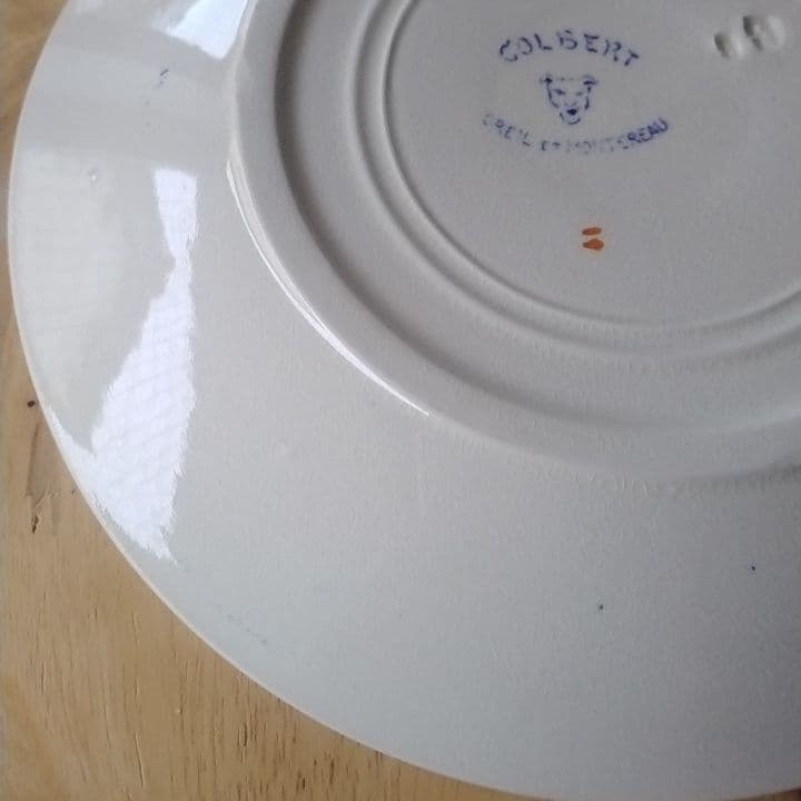 フランスアンティーク　 Colbertコルベート　デザート皿