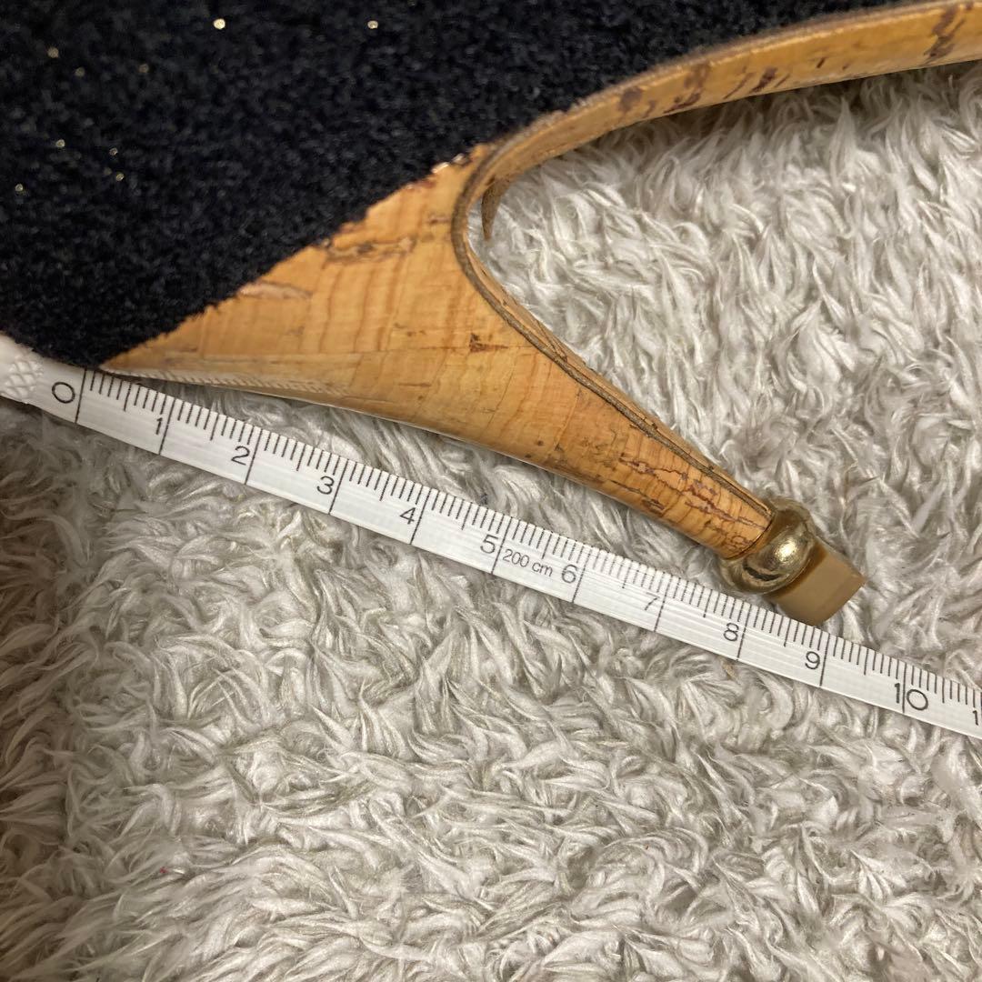 CHANEL パンプス ★ココマーク ラインストーン、ツィード、38.5サイズ