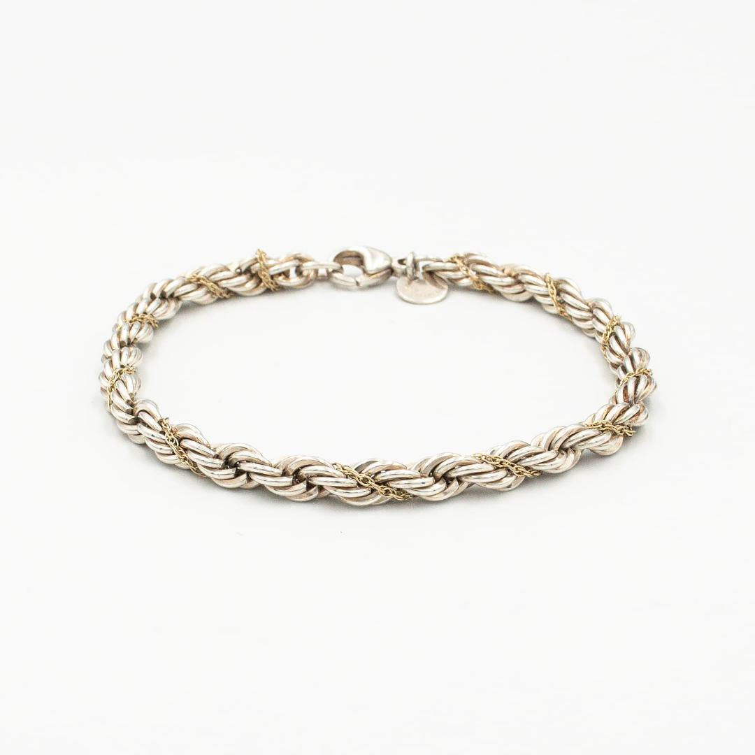 ヴィンテージ ティファニー ツイストロープ ブレスレット 18.7cm 90年代