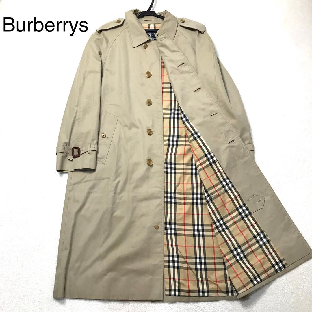 バーバリー Burberrys ベージュ ステンカラーコート ノバチェック
