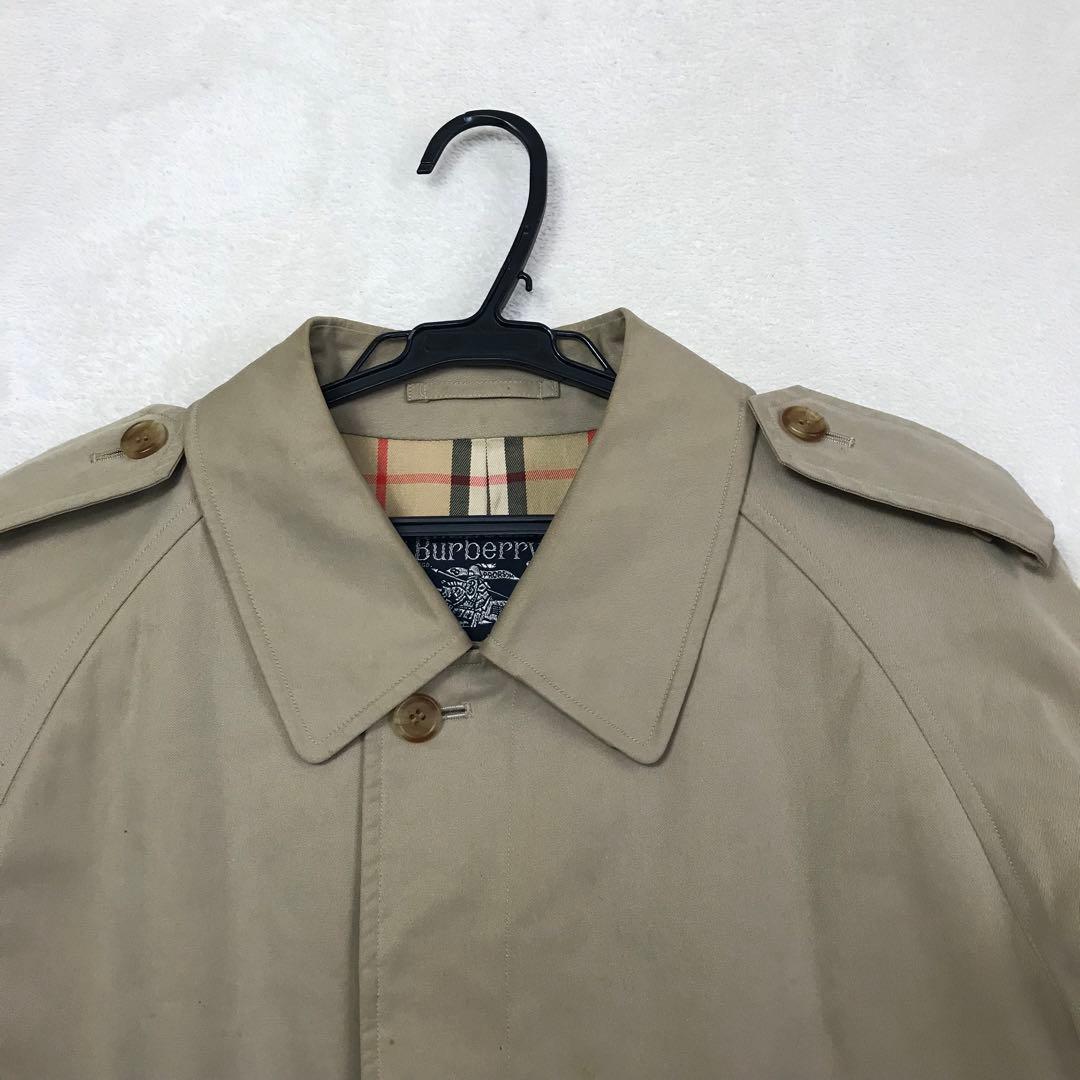バーバリー Burberrys ベージュ ステンカラーコート ノバチェック