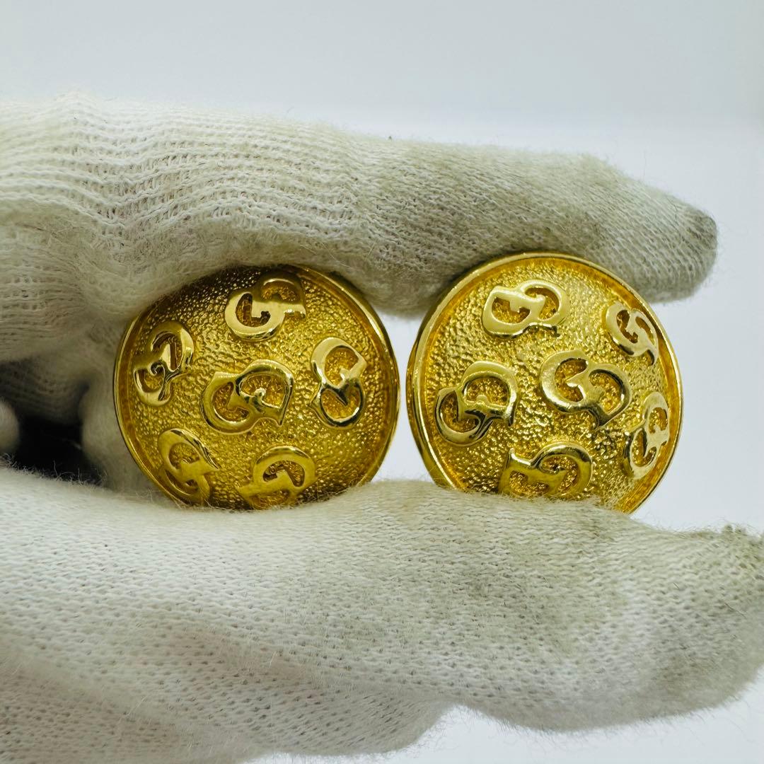 ✨Dior✨ディオール✨CD✨丸型✨ゴールド✨ヴィンテージ✨イヤリング✨