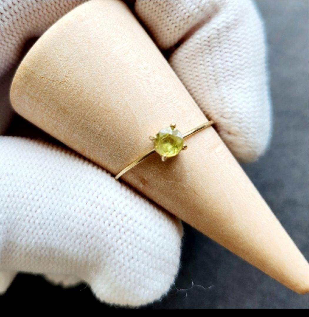 高品質✨K10 スフェーン リング✩*.゜天然石×k10