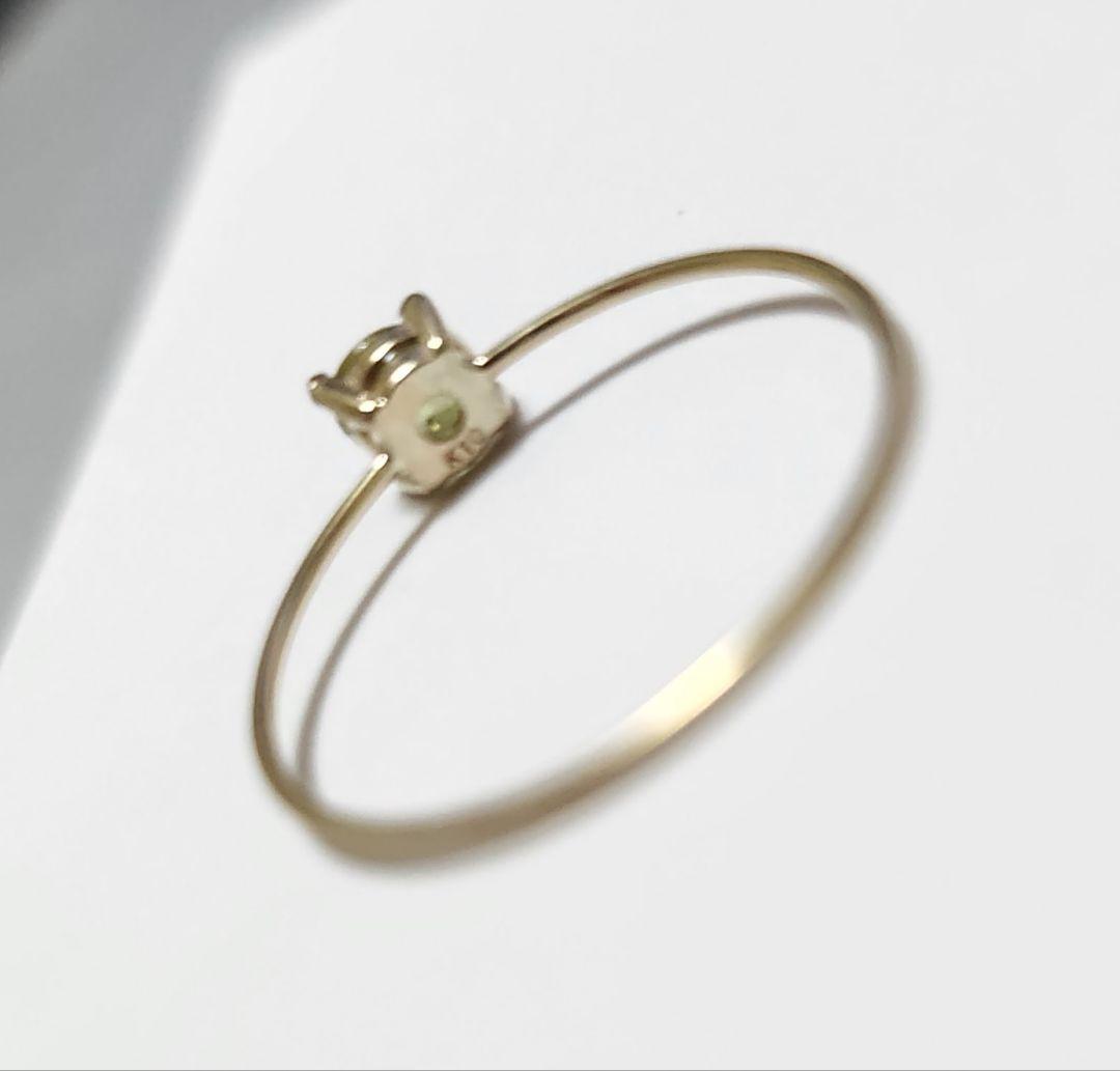 高品質✨K10 スフェーン リング✩*.゜天然石×k10