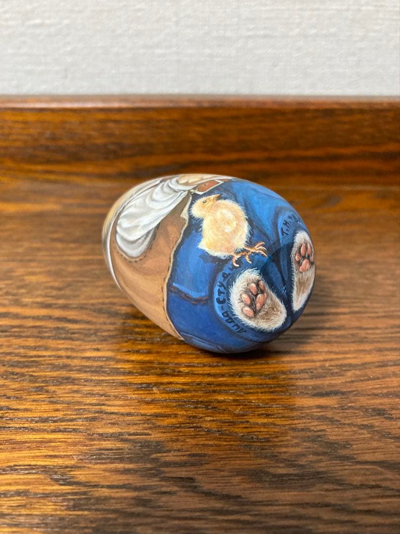 ロシア雑貨☆イースターエッグ Cat猫オーナメント 『ヒヨコ』マトリョーシカ