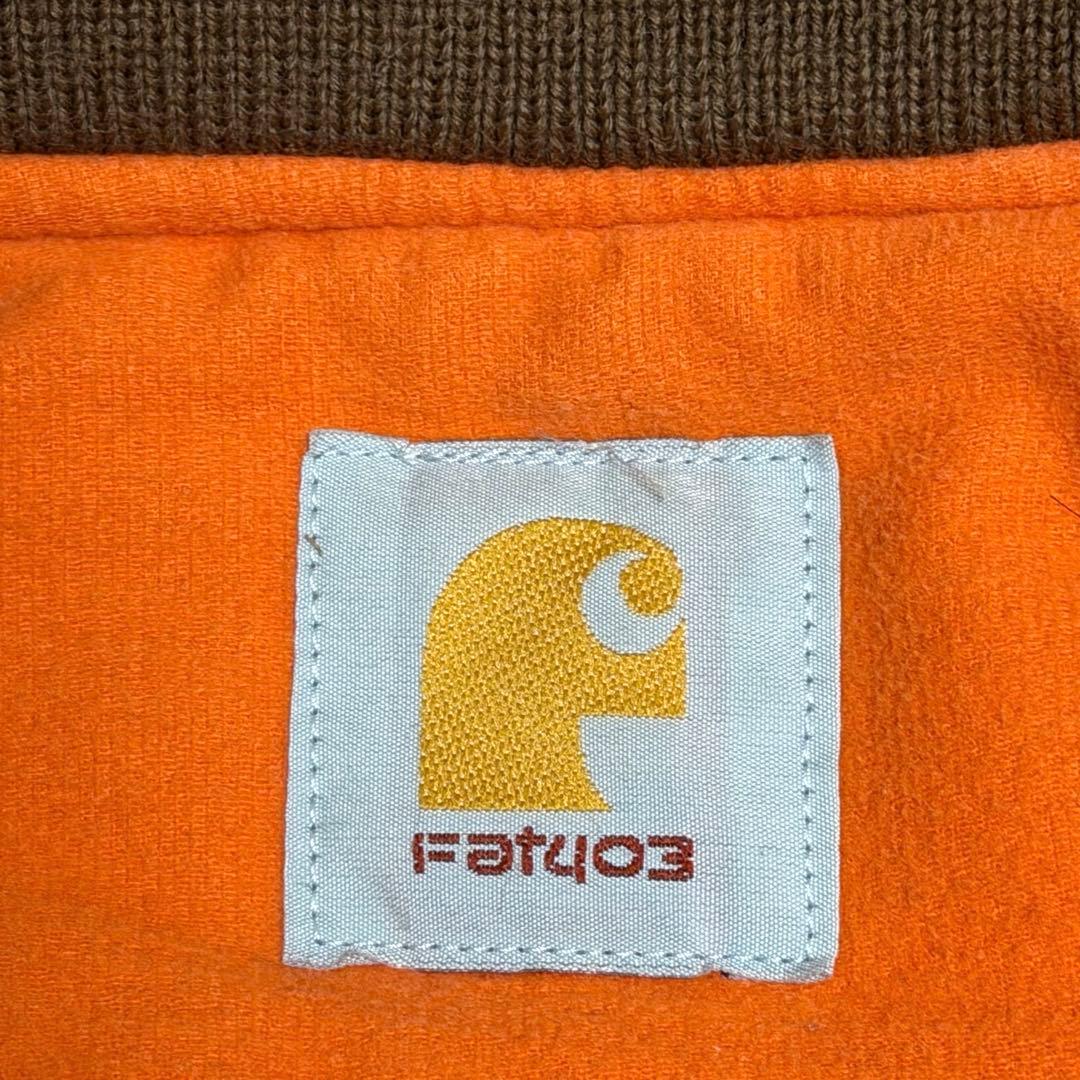 渡*一様 CarharttパロディFAT 迷彩 MA-1 フライトジャケットシン