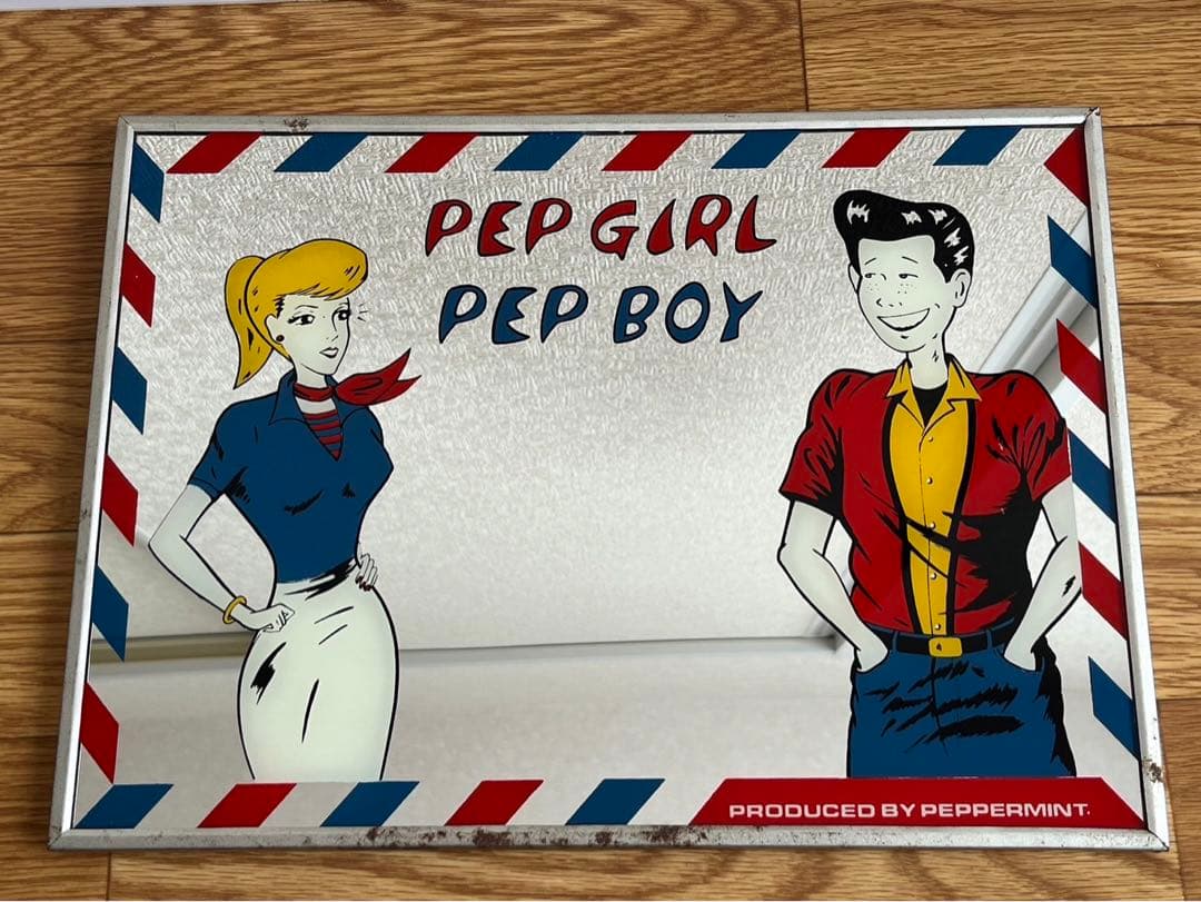 希少　ペパーミント ミラー【当時物】