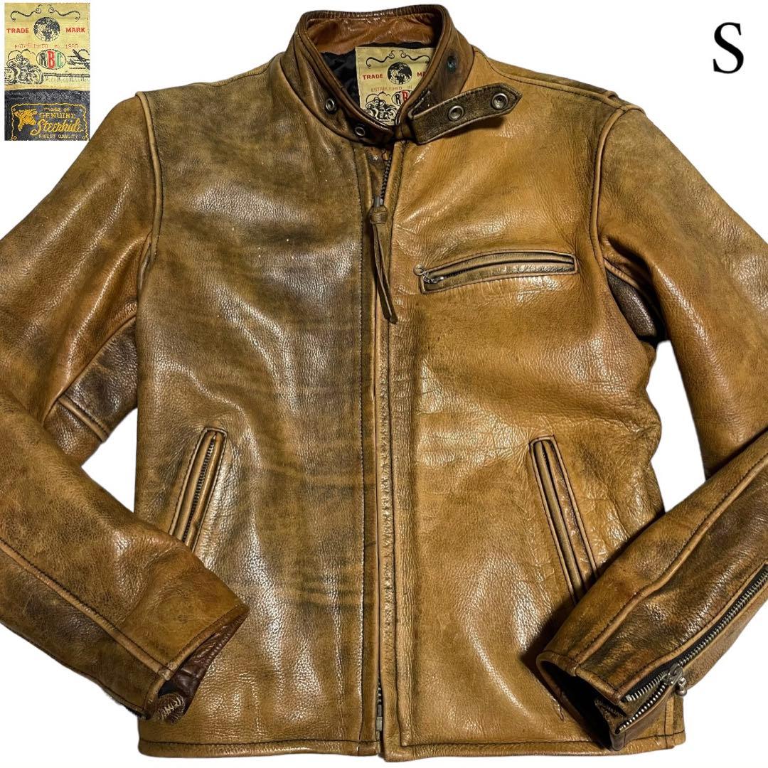 MVD 3S【R.B.C】本革 リアルレザーシングルライダースジャケットS
