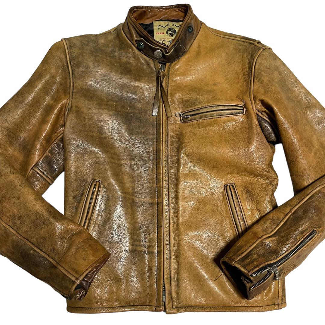 MVD 3S【R.B.C】本革 リアルレザーシングルライダースジャケットS